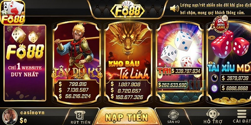 Fo88 - Cổng game đổi thưởng trực tuyến uy tín