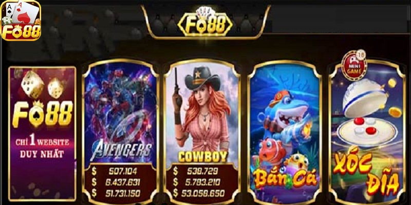 Giao diện cổng game thiết kế đẹp mắt